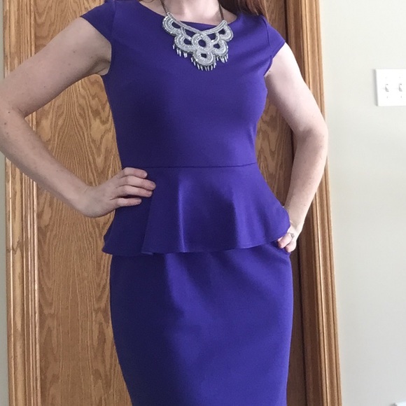 Apt. 9 Dresses & Skirts - Purple Peplum Dress 🍆